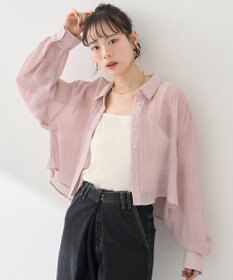 earth music&ecology マジョリカプリーツショートシャツ