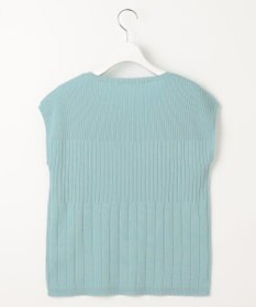 自由区 【XSサイズ～/洗える/セット可】ハイツイストコットンアセテート フレンチスリーブニット