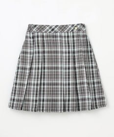 ANY KIDS ラメチェックプリーツスカパン