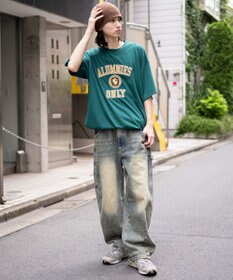 WEGO 【接触冷感/ユニセックス着用ITEM】カレッジロゴグラフィックT（SS）