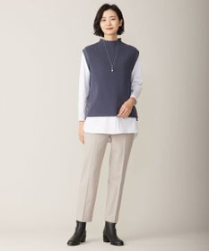 J.PRESS LADIES L 【洗える】CLEAR COTTON BLEND ニット ベスト