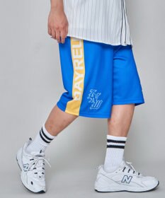 WEGO 【ユニセックス着用ITEM/ウエストゴム/MLサイズ展開】メッシュライングラフィックショーツ