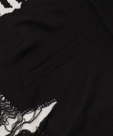 WEGO 【ユニセックス着用ITEM】ダメージジャガードカーディガン