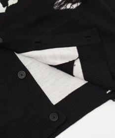 WEGO 【ユニセックス着用ITEM】ダメージジャガードカーディガン