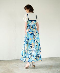 GRACE CONTINENTAL キカバードプリントワンピース