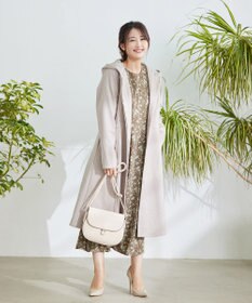 Tiaclasse L 【洗える】ギャザースリーブ花柄ワンピース