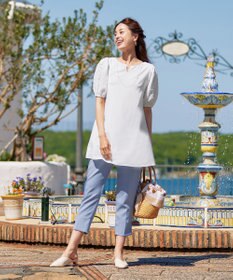 Tiaclasse 【洗える】スリットテーパードパンツ