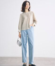 自由区 【セットアップ対応】ワッシャーカットジャカード ブラウス