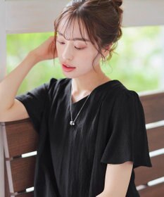 Tiaclasse 【洗える】 配色Aラインサックワンピース