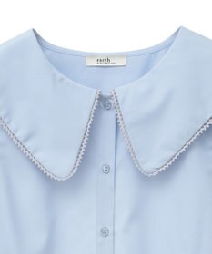 earth music&ecology 配色ピコレースブラウス