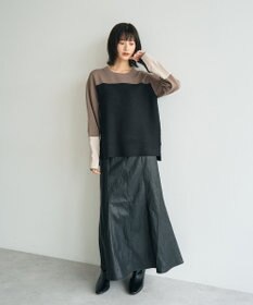 YECCA VECCA レザーライクマーメイドスカート