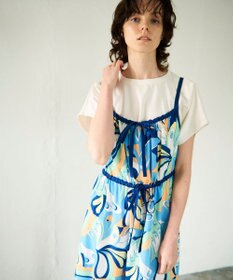 GRACE CONTINENTAL キカバードプリントワンピース