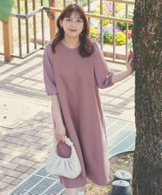 Feroux 【洗える】ジョーゼットコンビポンチ ワンピース