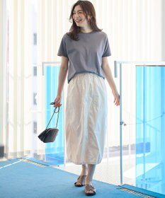 ANY L 【ウエストゴム】撥水ナイロンベイカースカート