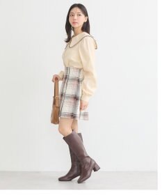 earth music&ecology 配色ピコレースブラウス