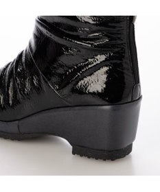 MODE ET JACOMO <D'ICI>ドレープデザインウェッジソールショートブーツ