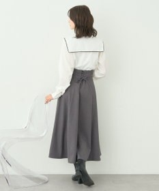 earth music&ecology 配色ピコレースブラウス