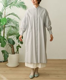muuc 〈2WAY〉〈遠州織物の工場で織られた上質なコットン生地〉スタンドカラー 羽織り＆シャツワンピース