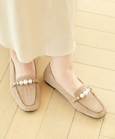 nouvelleRobe Oū 【本革・高反発】Pearl loafers スクエアトゥパルビットローファー