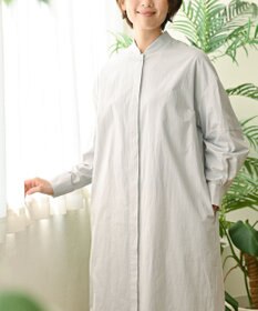 muuc 〈2WAY〉〈遠州織物の工場で織られた上質なコットン生地〉スタンドカラー 羽織り＆シャツワンピース