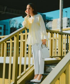 UNFILO 【WEB限定】BEAUTY MOVE センタープレス テーパードパンツ