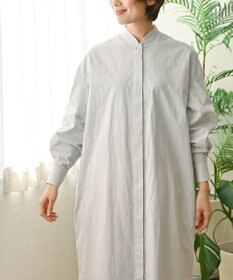 muuc 〈2WAY〉〈遠州織物の工場で織られた上質なコットン生地〉スタンドカラー 羽織り＆シャツワンピース