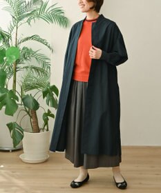 muuc 〈2WAY〉〈遠州織物の工場で織られた上質なコットン生地〉スタンドカラー 羽織り＆シャツワンピース