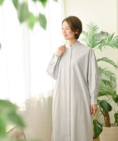 muuc 〈2WAY〉〈遠州織物の工場で織られた上質なコットン生地〉スタンドカラー 羽織り＆シャツワンピース