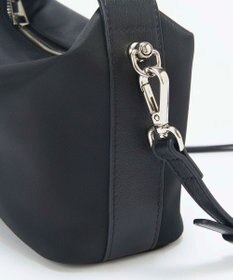 TOPKAPI 【TREASURE TOPKAPI】ナイロン レザーコンビ ハンドルオープン ミニ ショルダーバッグ