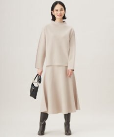 自由区 【セットアップ対応・洗える】ウールミラノボトルネック ニット