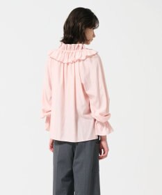 GRACE CONTINENTAL フリルカラーシアーカフタンブラウス