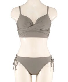 San-ai Resort（三愛水着楽園） 【WEB限定商品】【UPF50＋】ワコール共同開発ノンワイヤーなのにぷっくり美胸を作る【ダブルアップ】　ノンワイヤービスチェビキニ M1 M2 L1　　【San-ai Resort（サンアイリゾート）】