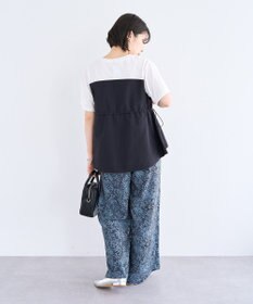 Green Parks ビスチェドッキングドロスト５分袖プルオーバー