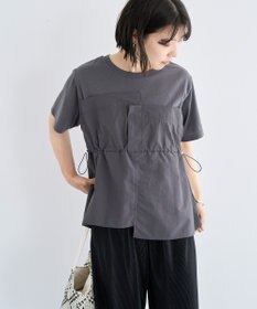 Green Parks ビスチェドッキングドロスト５分袖プルオーバー