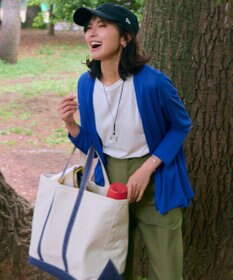 23区 【新色追加/UVケア/接触冷感】マルチ機能 シアー ショート カーディガン ブルー系