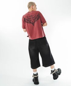 WEGO 【ユニセックス着用ITEM/MLサイズ展開】クロップドグラフィックT（SS）