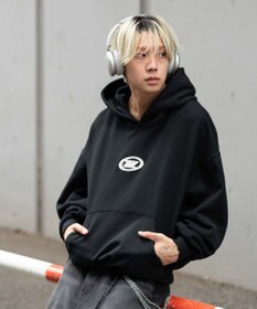 WEGO 【ユニセックス着用ITEM/裏起毛】バルーンクロップドグラフィックプルパーカー