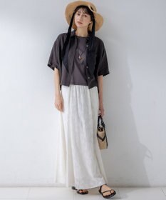 23区 【速乾性/汗じみ防止】半袖 クロップド IT Tシャツ