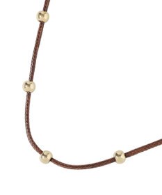 earth music&ecology メタルポイントコードネックレス