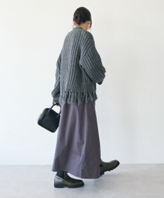 CRAFT STANDARD BOUTIQUE 洗える/フリンジニットカーディガン