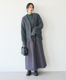 CRAFT STANDARD BOUTIQUE 洗える/フリンジニットカーディガン