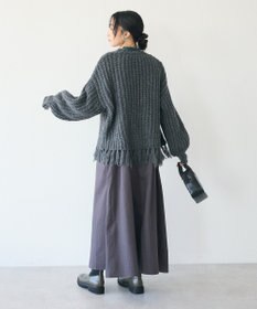CRAFT STANDARD BOUTIQUE 洗える/フリンジニットカーディガン
