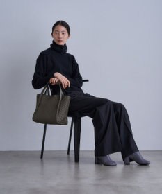 MIYABIYA LAQUOH【撥水加工】篭目柄エンボスボンディングトートS