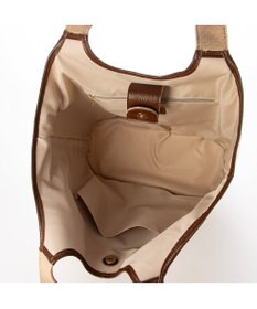 UNBILLION VERYコラボ ペルケ perche / キャンバス×牛革コンビトートバッグ