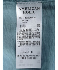 AMERICAN HOLIC 接触冷感Ｗポケット袖タックシャツチュニック