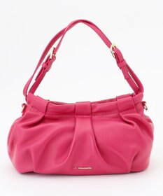 LA BAGAGERIE シープレザー　ギャザーミニバッグ