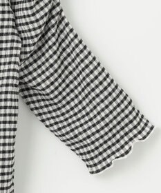 ANY KIDS シアー ギンガム 七分袖 Tシャツ