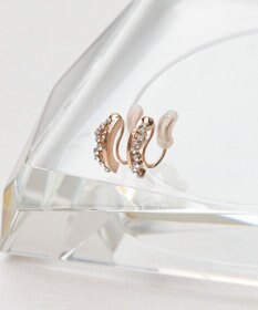 Phoebe 【金属アレルギー対応】【痛くないシリーズ】ミルキーウェイライトフィットイヤリング　ローズゴールド