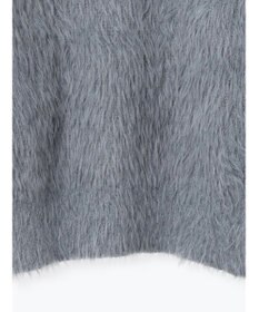 Te chichi シャギーヤーンロングスリーブニット