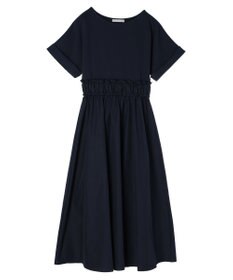 Green Parks armonia.異素材切替ドルマンワンピース